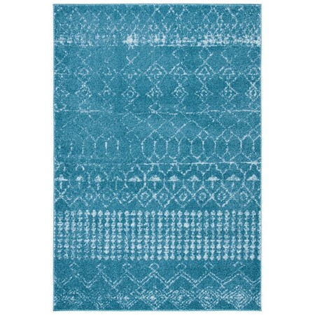 Safavieh 8 x 10 ft. Tulum Power Loomed Rectangle Area Rug Turquoise & Blue TUL229M-8